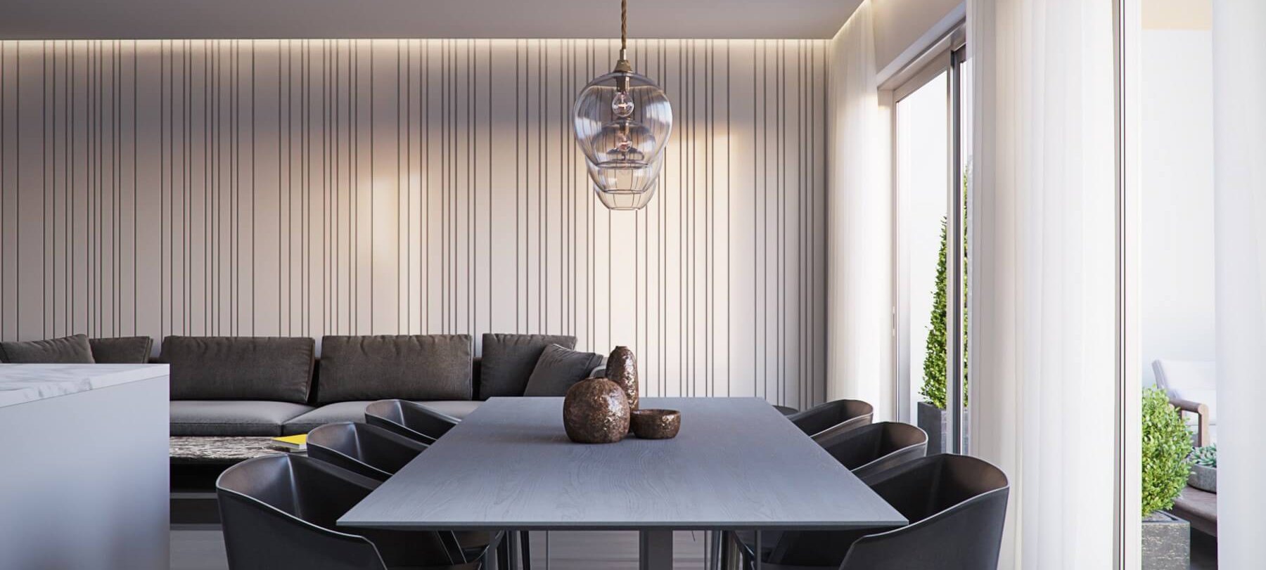 עיצוב פנים מודרני לפנטהאוז