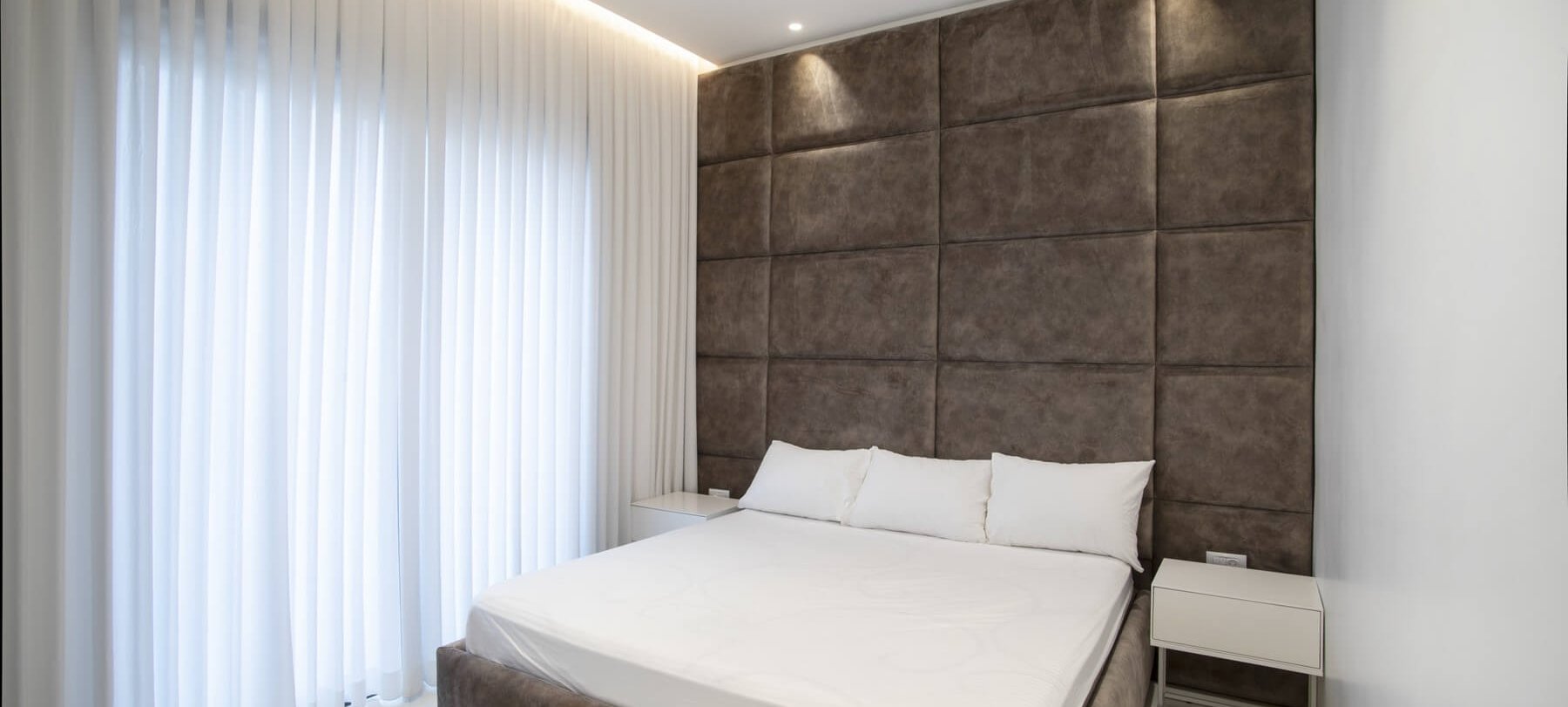 עיצוב חדר שינה בפנטהאוז בפ