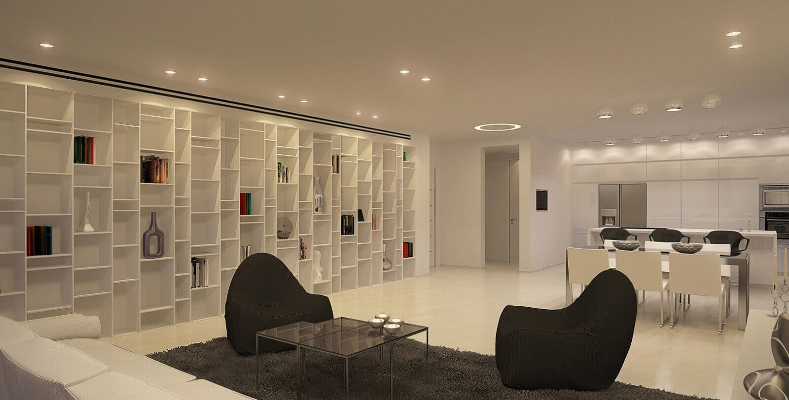 עיצוב סלון יוקרתי דירה בגבעתיים