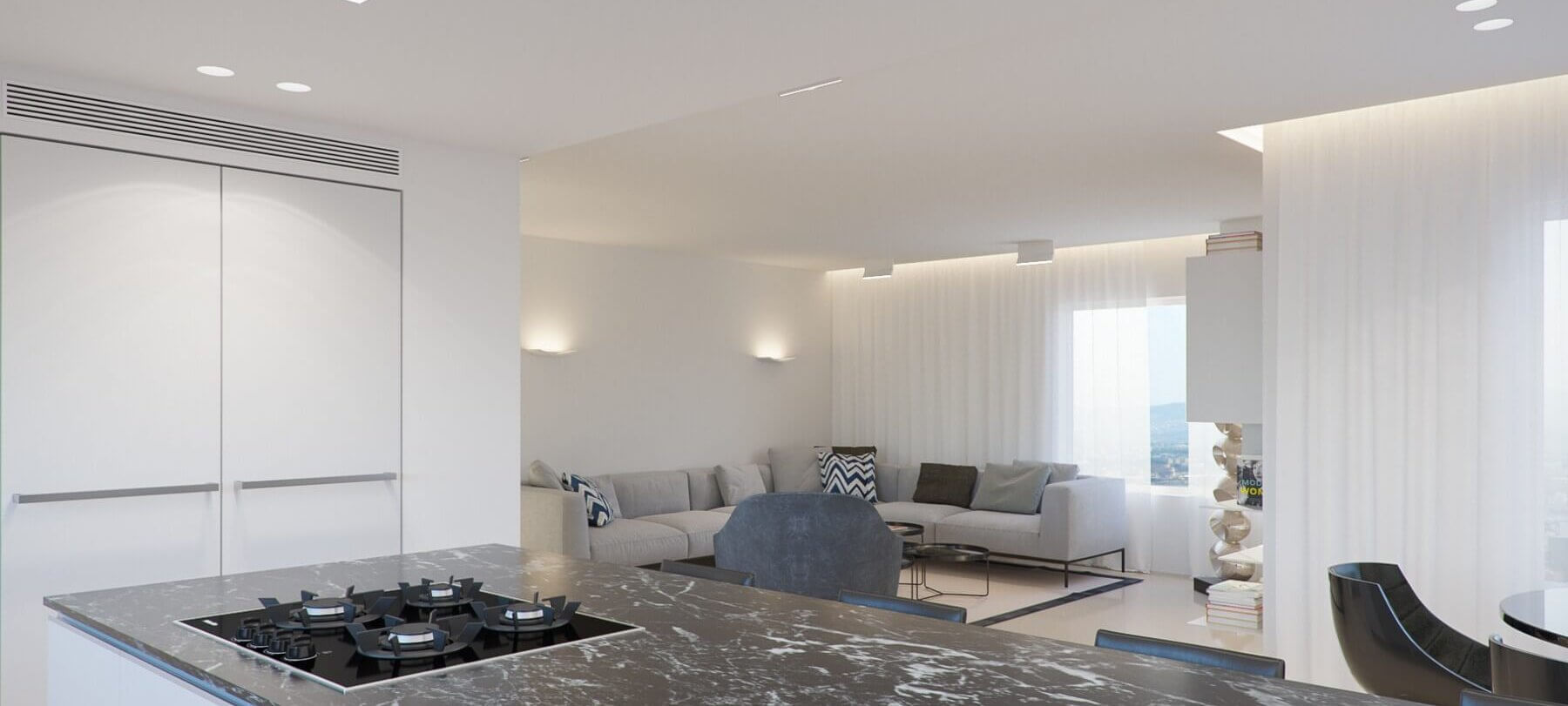 עיצוב פנים פנטהאוז באשקלון