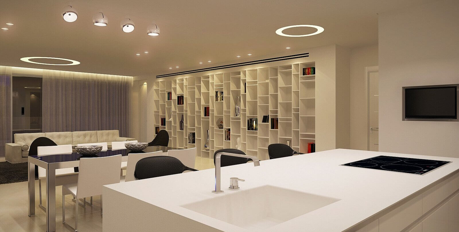 עיצוב פנים מטבח בדירה בגבעתיים