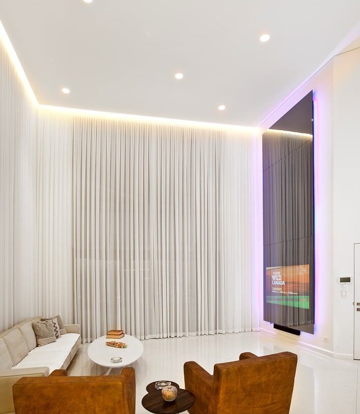 עיצוב סלון בדופלקס בפתח תקווה