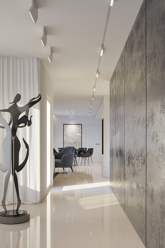 עיצוב פנים סלון פנטהאוז באשקלון