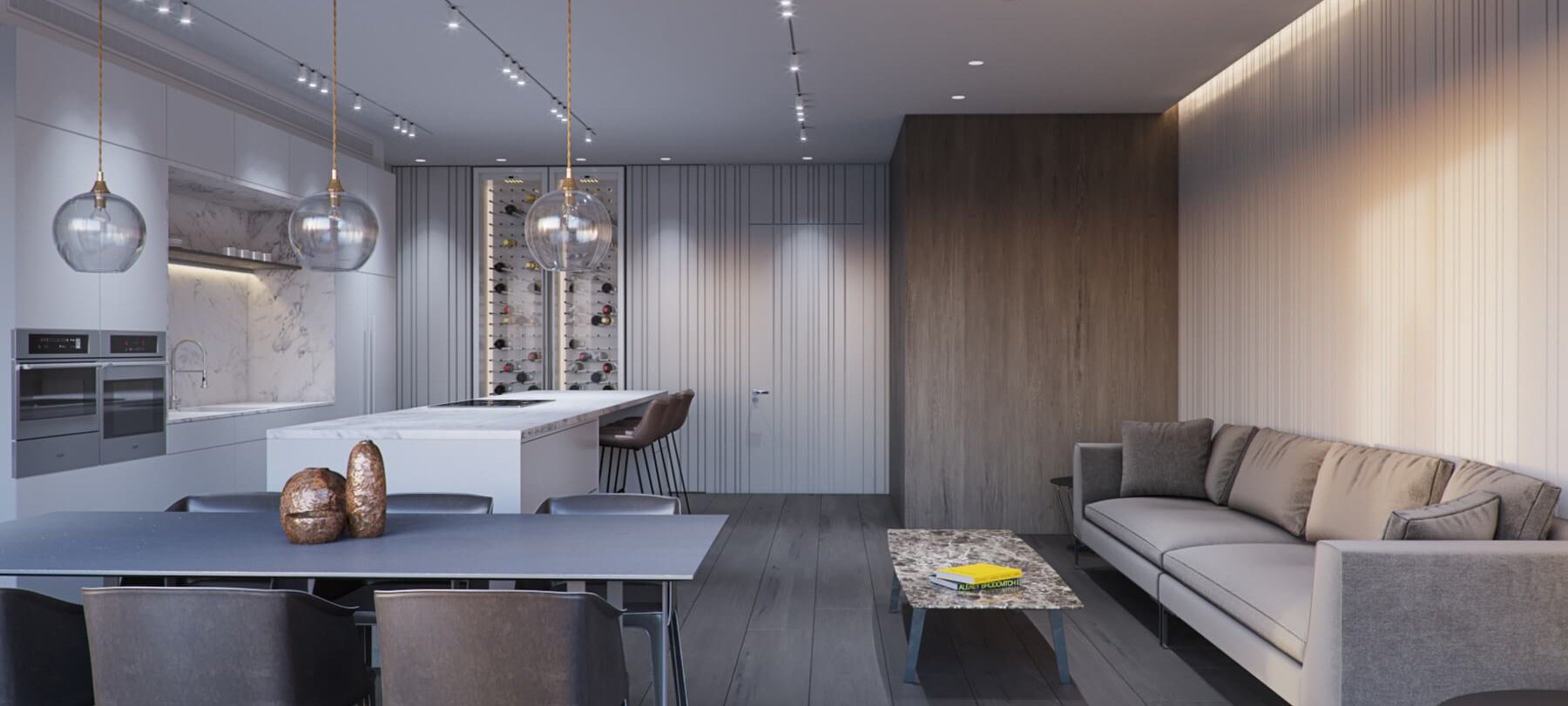 עיצוב פנים מודרני פנטהאוז באשדוד