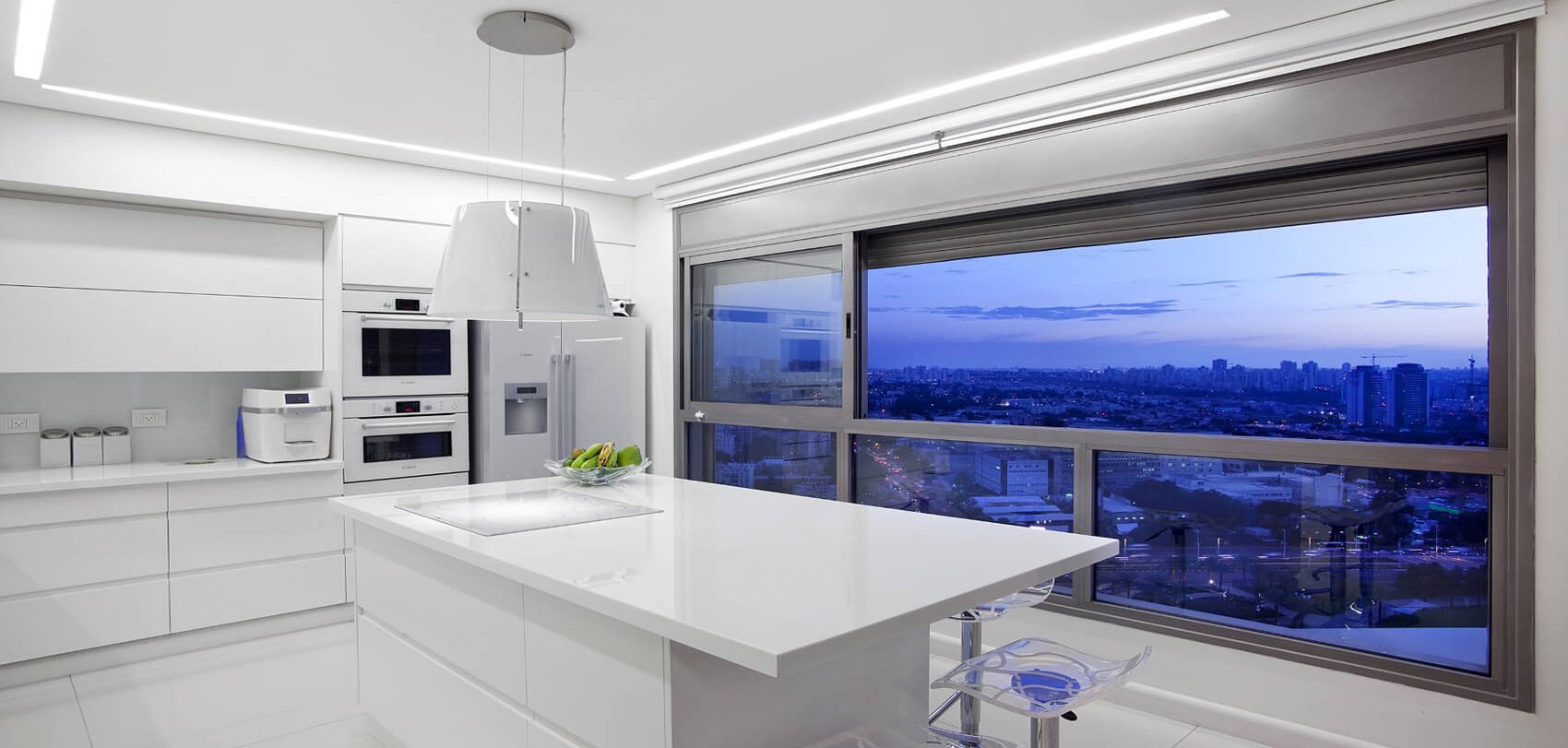 עיצוב מטבח מודרני בדופלקס בפתח תקווה