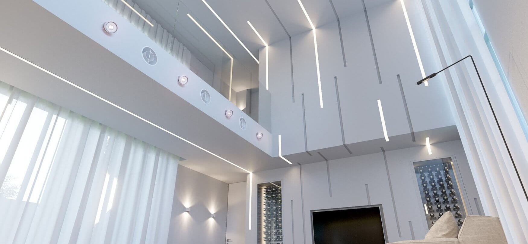 עיצוב סלון בבית ברמת גן