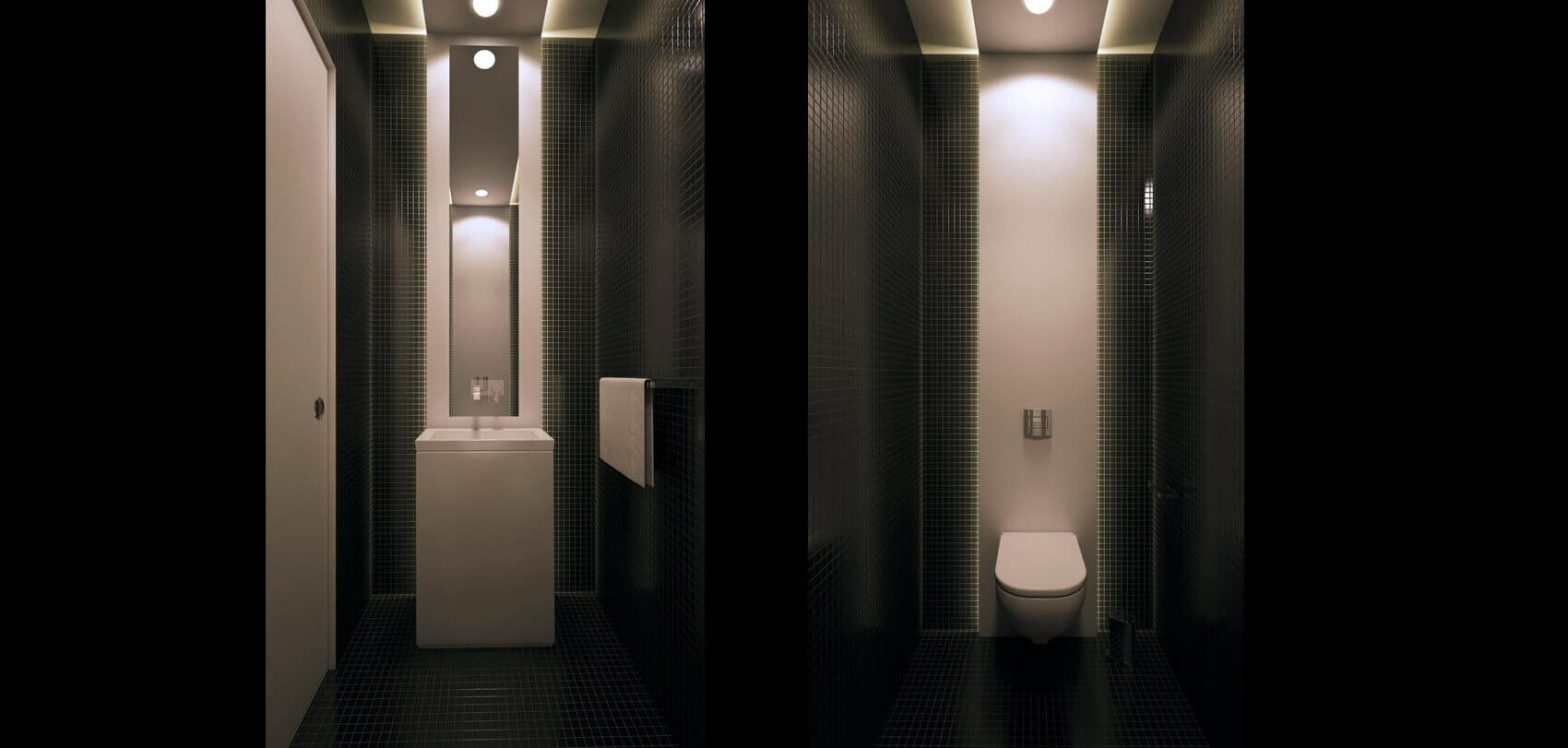 עיצוב שירותים ואמבטיה לגן בראשל