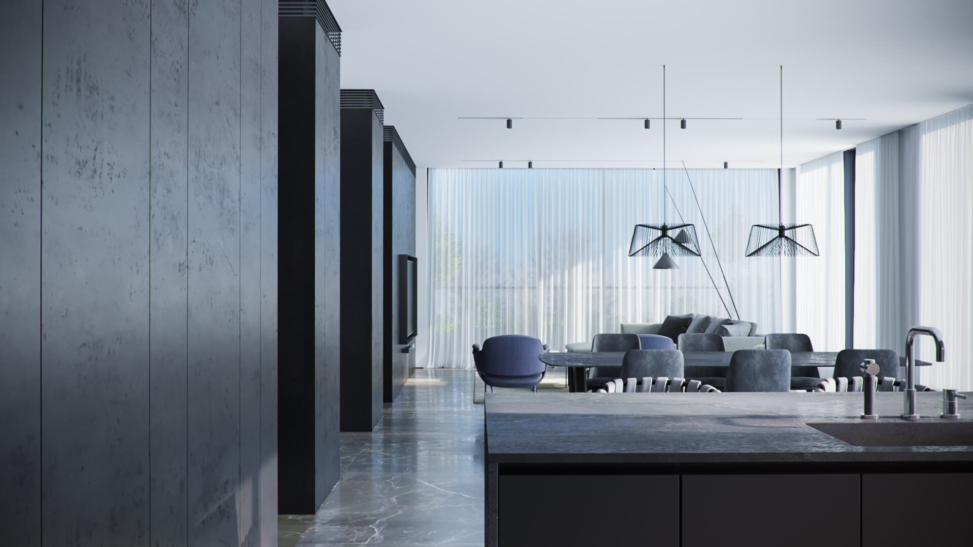 עיצוב פנים פנטהאוז